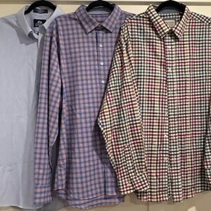 Bugatchi, Haggar, and Stanford Bundle of Casual Button Down Shirt